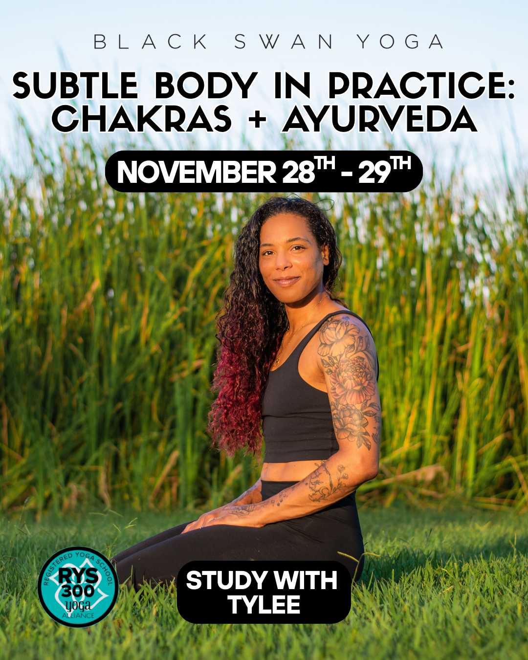 Subtle Body in Practice: Chakras + Ayurveda: 300 HR Weekend Module with Tylee