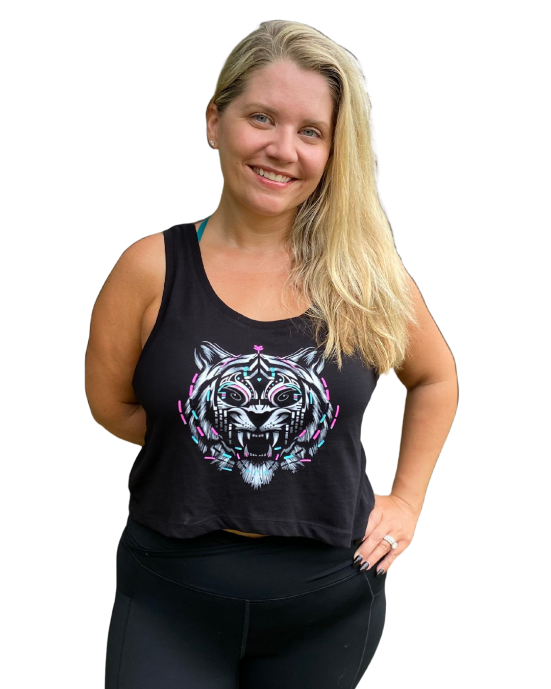Lynx Mural Crop Tank