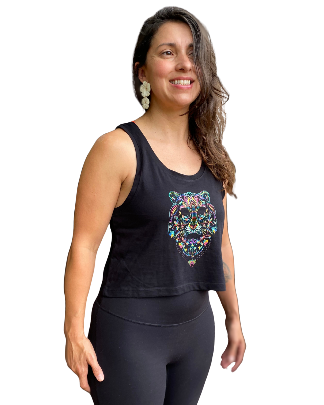 Le Tigre Mural Crop Tank